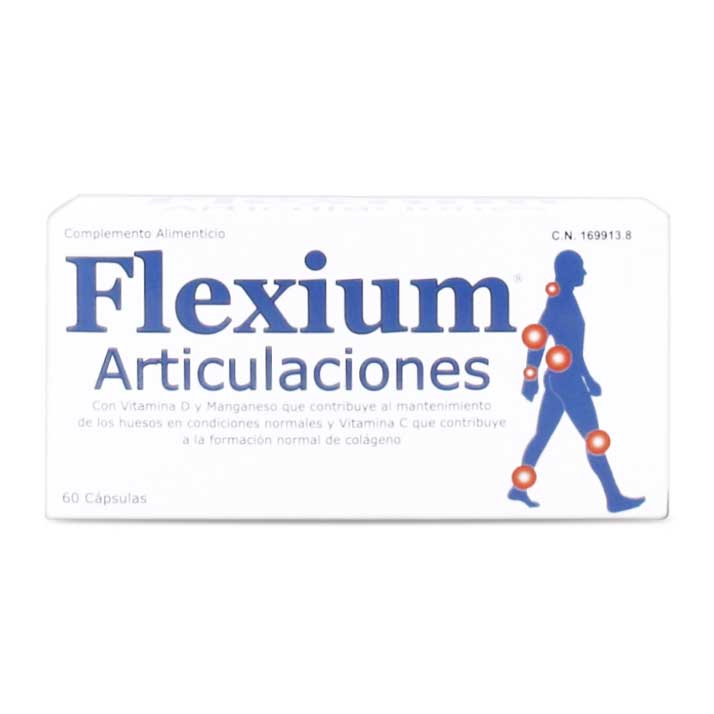 Flexium Articulaciones - Complemento Alimenticio para Articulaciones Fuertes y Flexibles - 60 Cápsulas