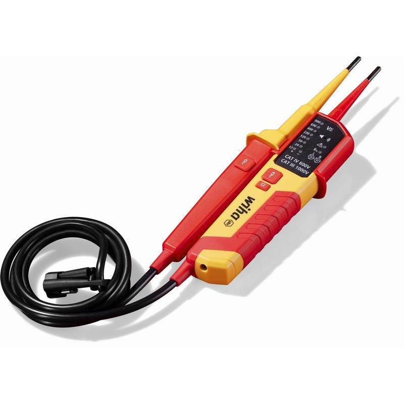 COMPROBADOR DE VOLTAJE Y CONTINUIDAD 0,5-1000 V CA, CAT IV - WH 45217