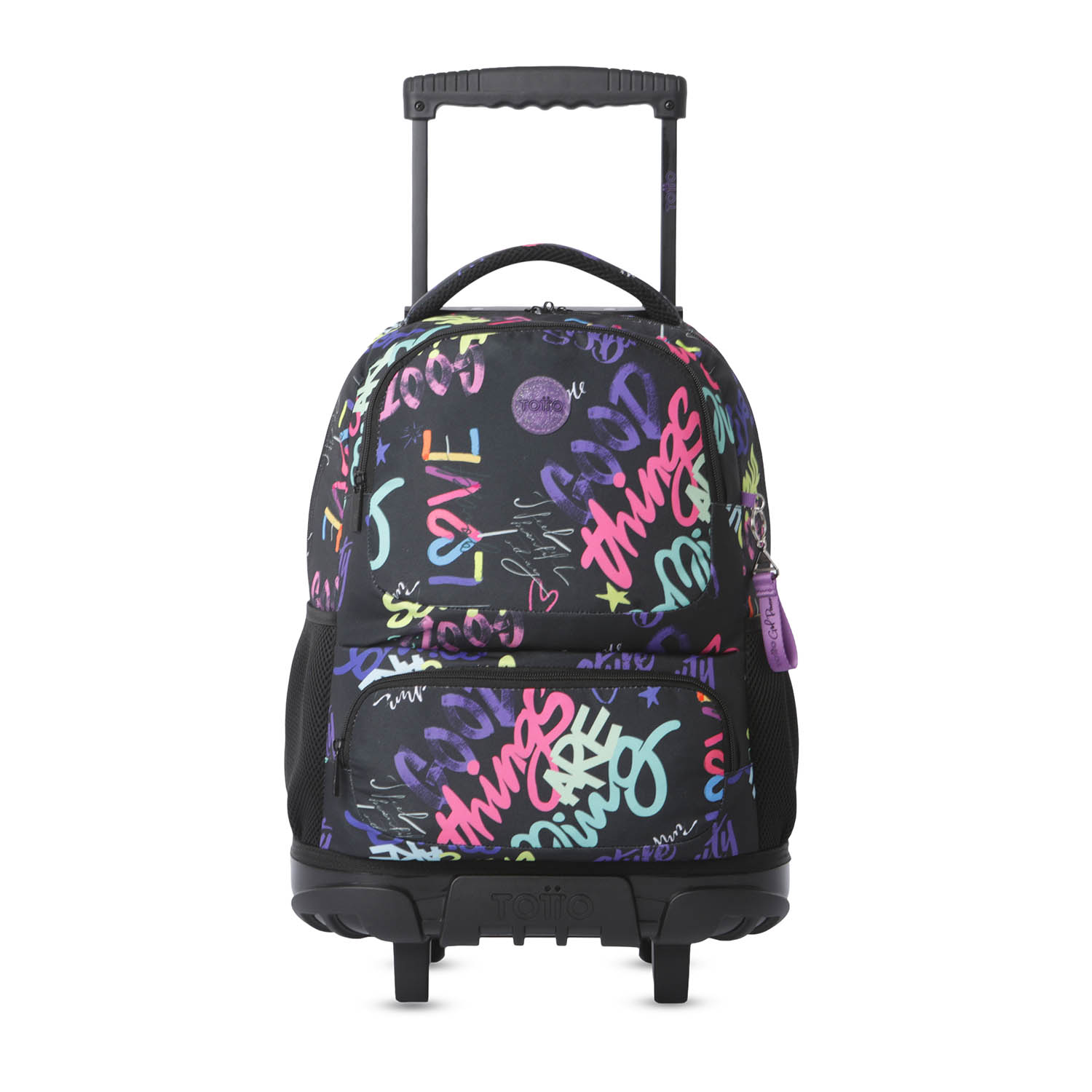 Totto Mochila infantil ruedas SKL L Material: Poliéster 32 x 45.5 x 18 cm
