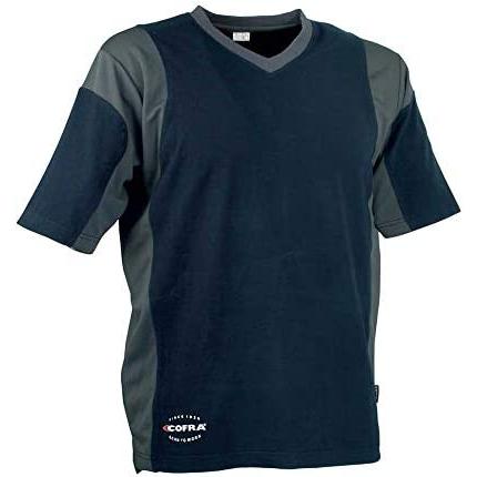 Camiseta java azul marino / gris oscuro cofra talla xl