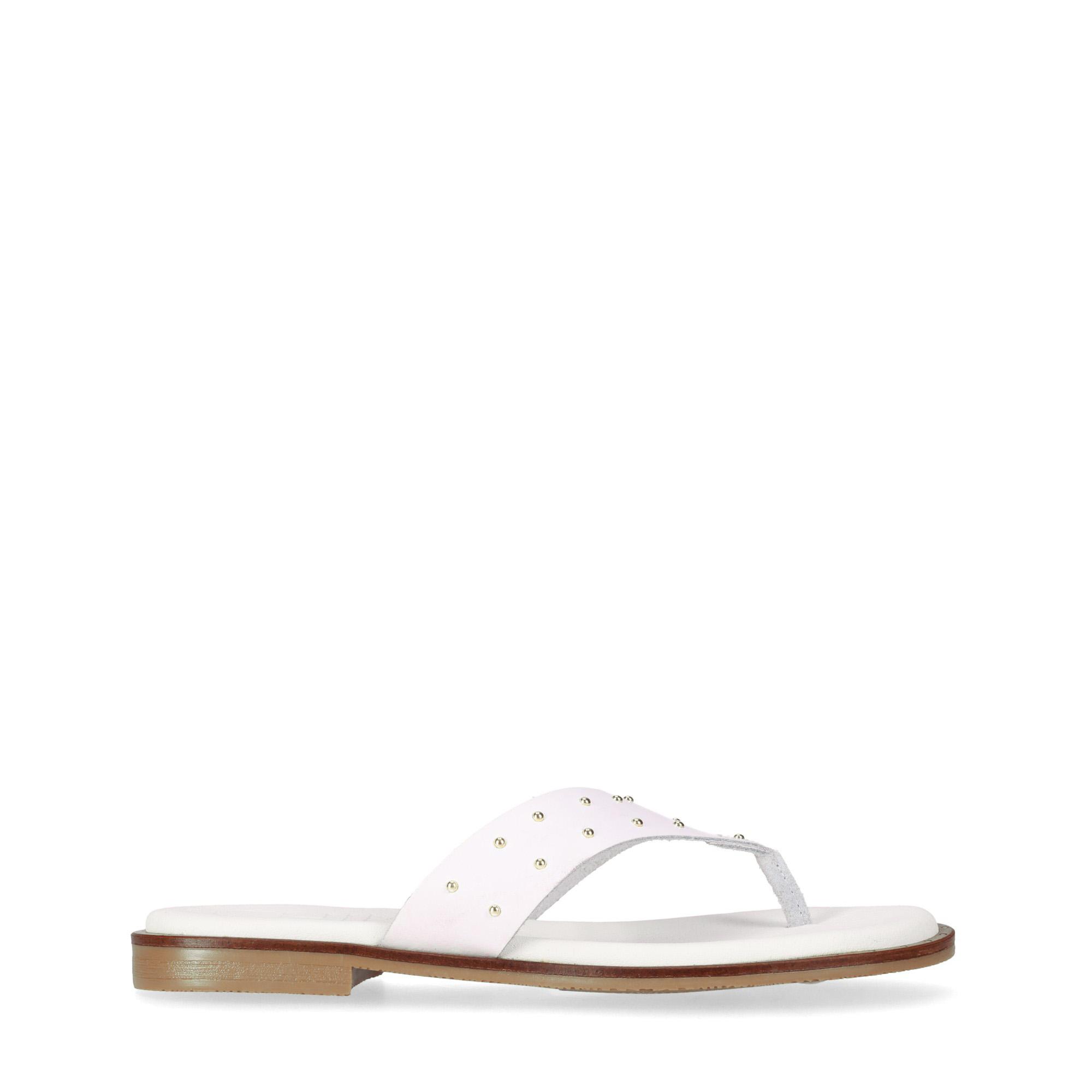 Chika10 Leather MOCHIMA 05 Sandalias Planas Blanco/White