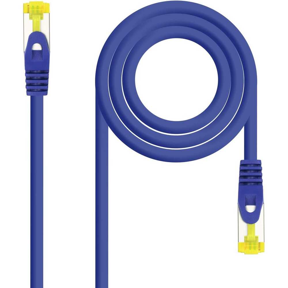Nanocable Cable de Red Ethernet RJ45 LSZH Cat.6A SFTP, AWG26, 100% Cobre, Libre de alogenos Azul, latiguillo de 1.0mts