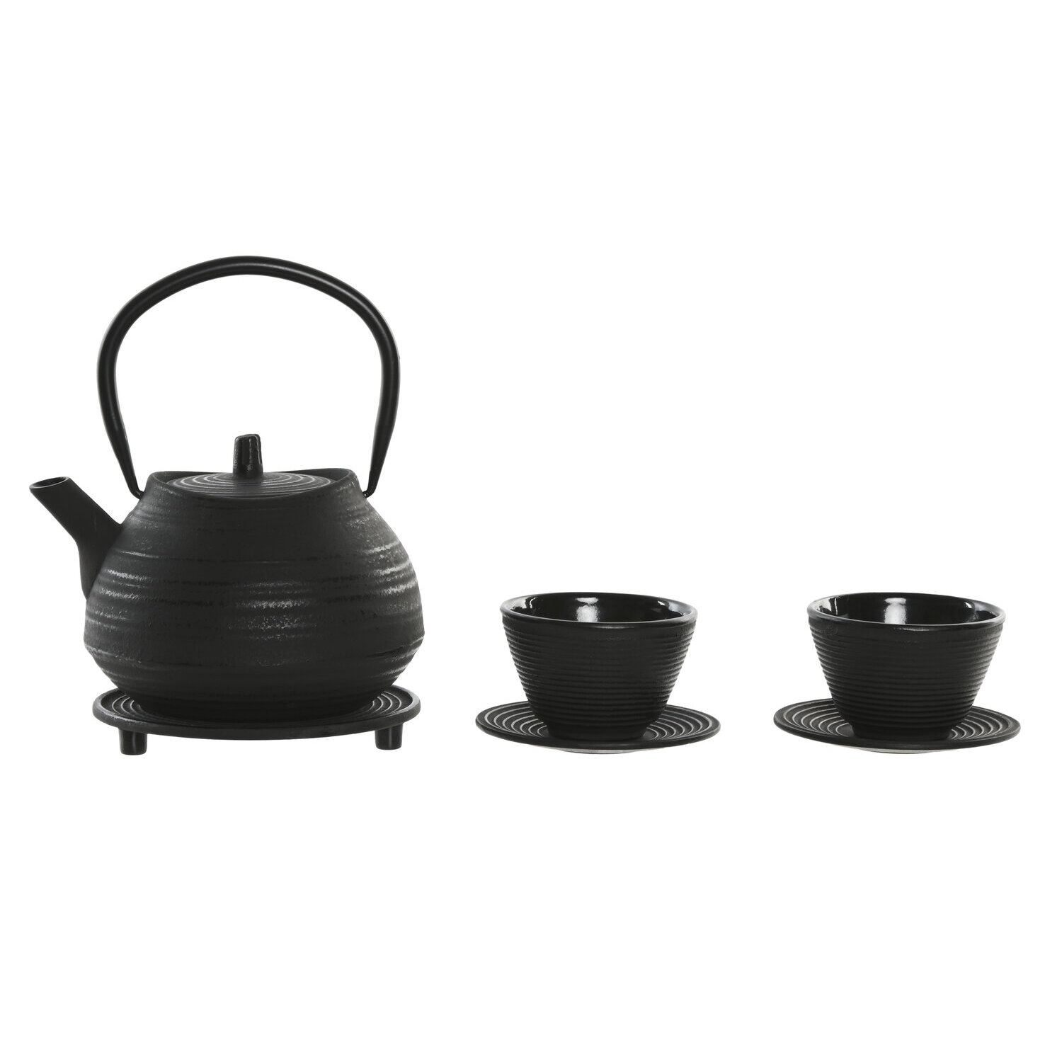 Tetera set 3 hierro colado 17x15x17 800ml vasos El mejor complemento para tu hogar.