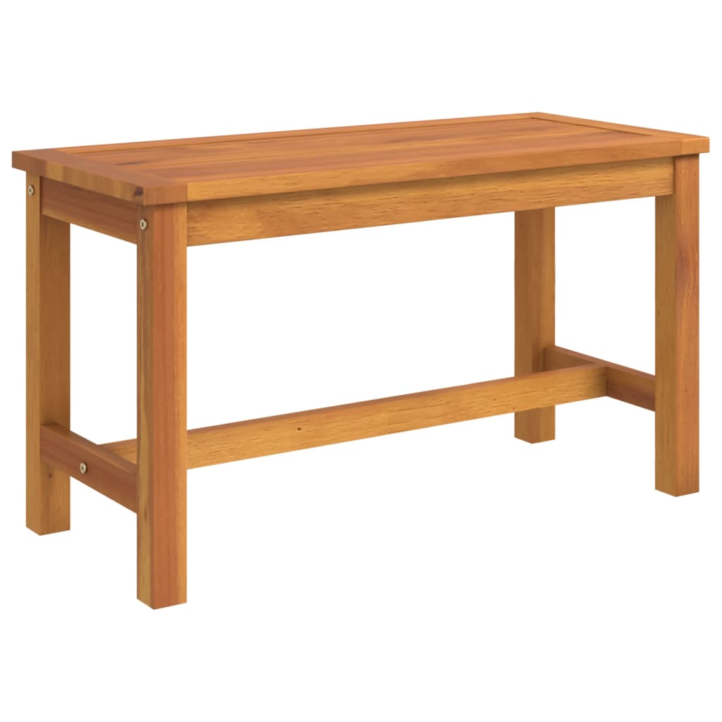 vidaXL Banco de jardín madera maciza de acacia 80x35x45 cm