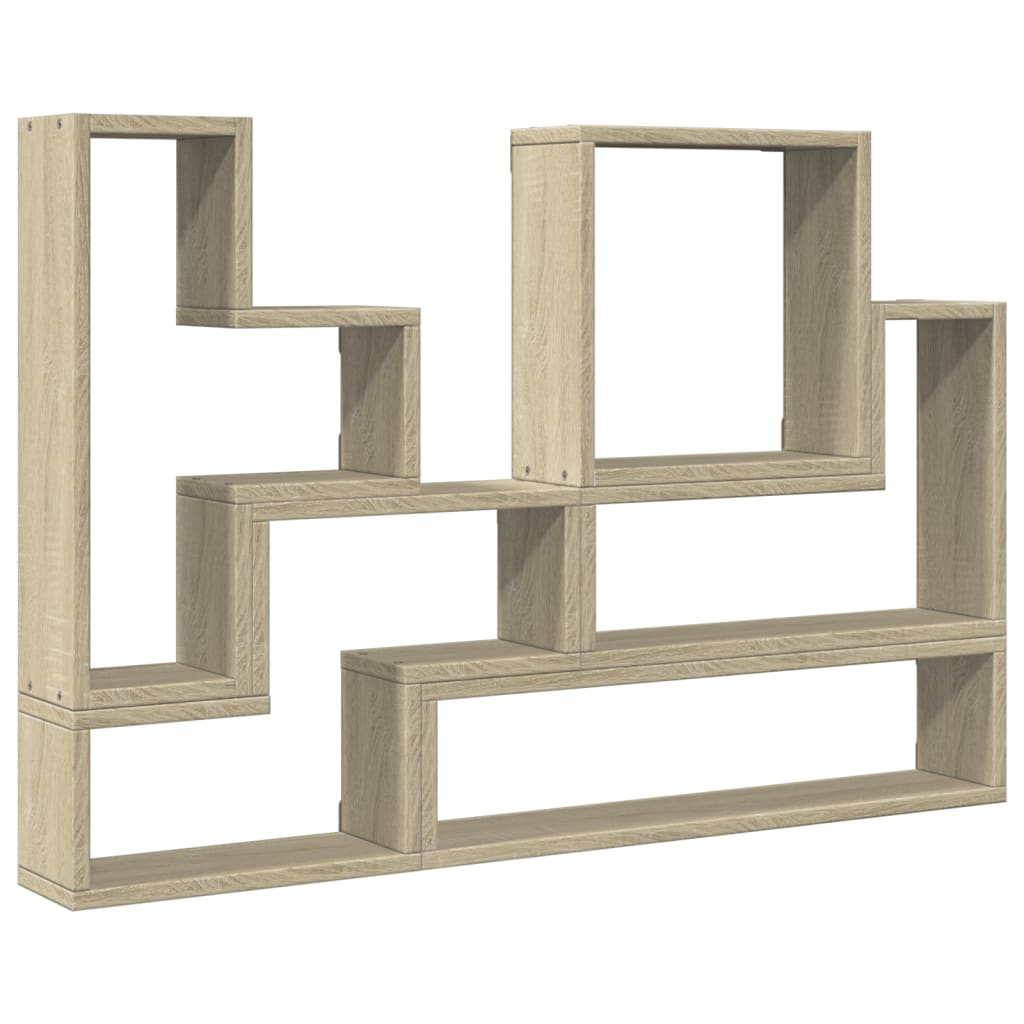 Vidaxl Estantería de Pared Madera de Ingeniería 96x12x64 Cm Blanco