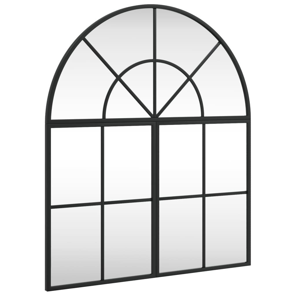vidaXL Espejo de Pared Arco Decoración de Pared para Salón Pasillo Hierro Negro Dimensiones 60 x 70 cm,  60 x 90 cm,  80 x 80 cm y mas