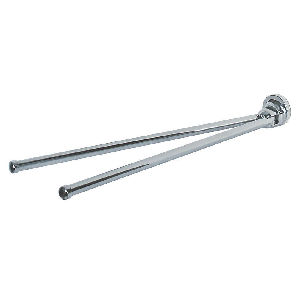 Toallero con rail movil SPIRELLA "Lagune" de metal cromado en color gris 45 x 5,5 cm