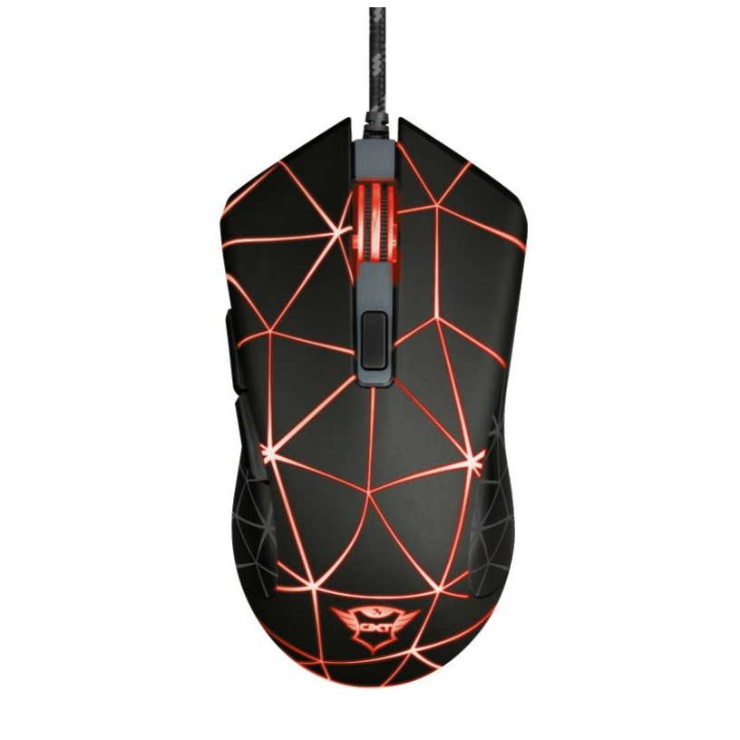 Trust GXT 133 Locx Ratón Gaming 4000 DPI con Iluminación LED y Laterales Texturizados