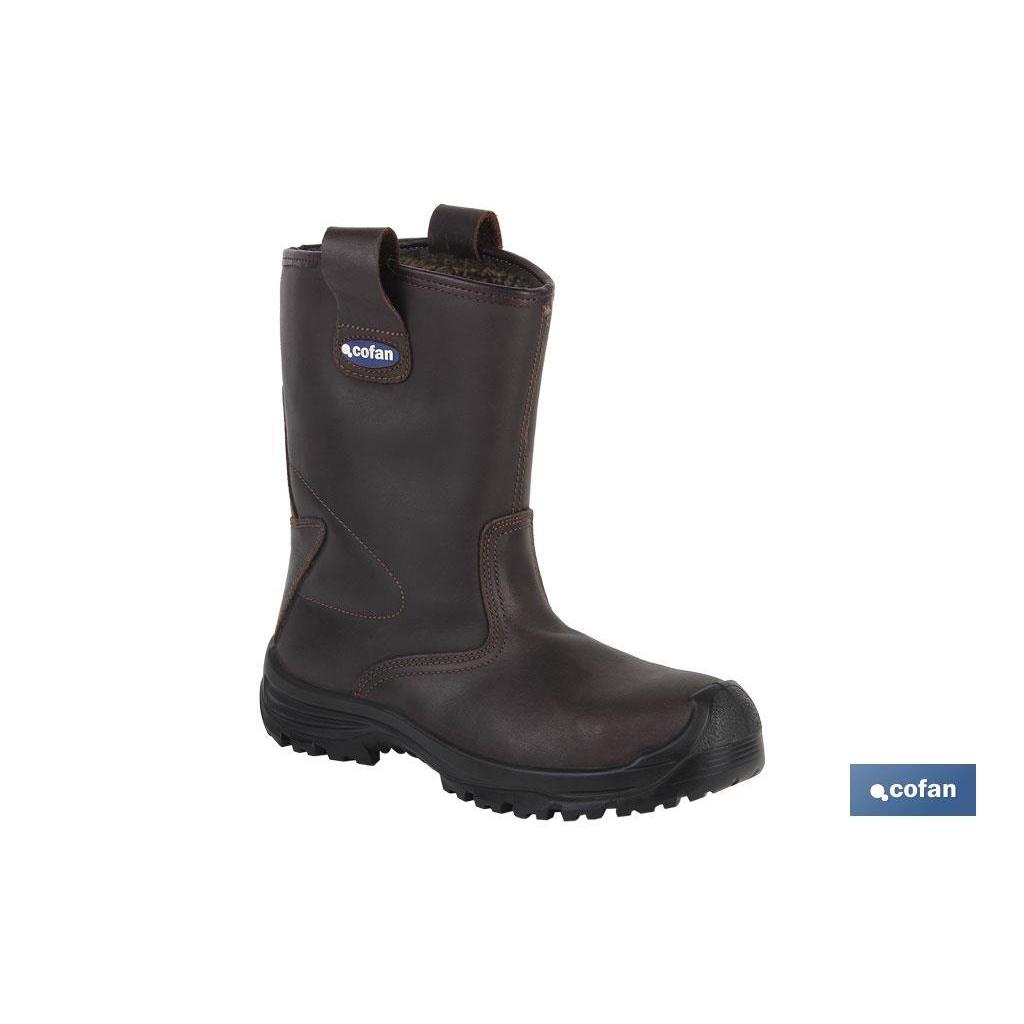 Cofan Bota de Piel Megan | Calzado de Seguridad S3 | Color Marron