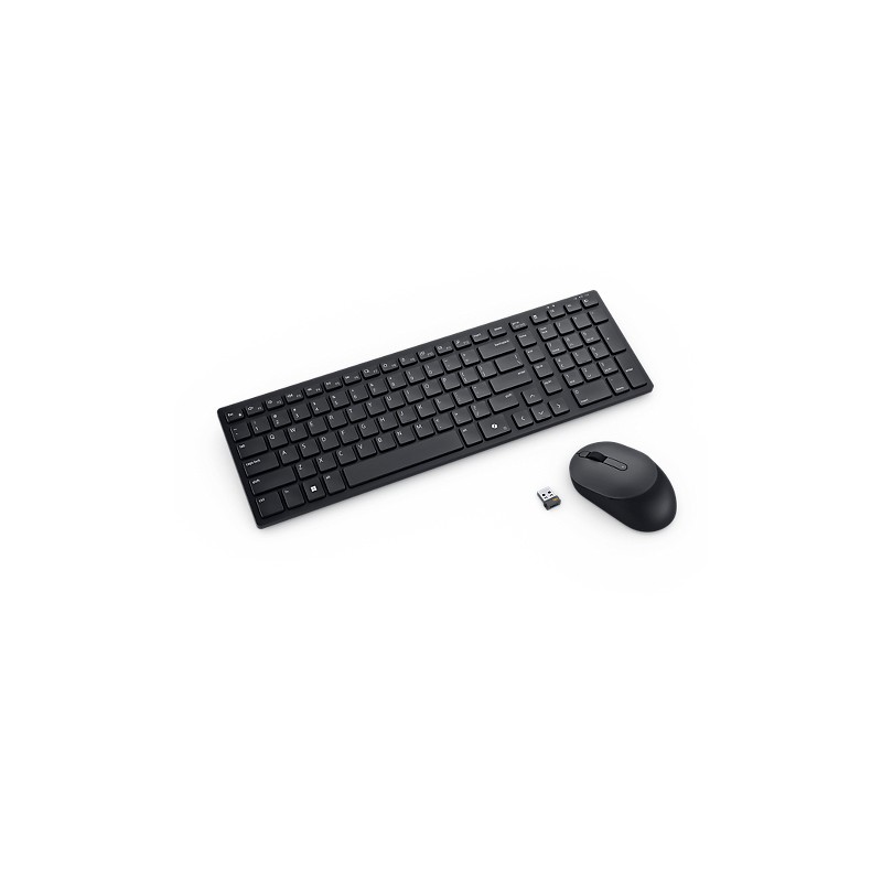 DELL - Teclado y ratón silenciosos y compactos Pro - KM555 - español (QWERTY) KM555-BLK-SPN