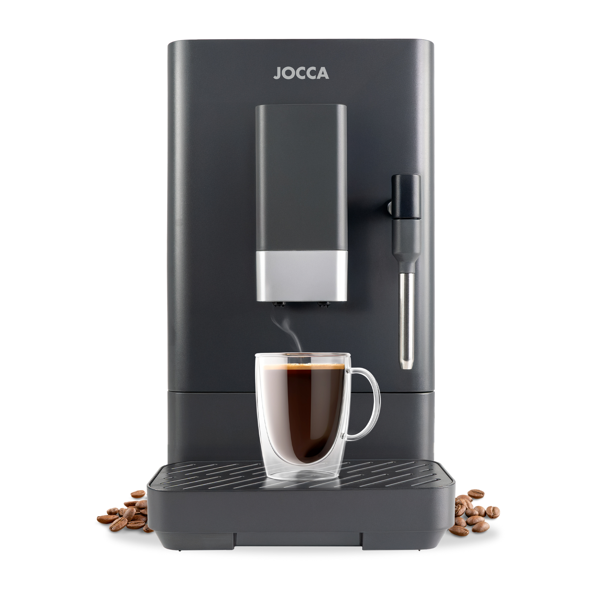 Jocca Cafetera Superautomática 20 Bares con Molinillo 15 Niveles, Depósito 1.5L y Funciones Espresso, Doble y Americano