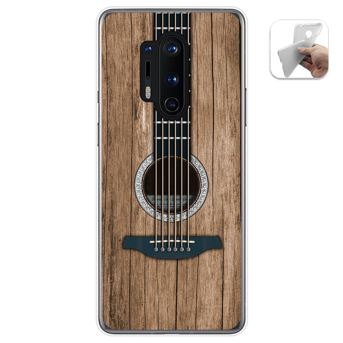 Tumundosmartphone Funda Gel Tpu para Oneplus 8 Pro diseño Madera 11 Dibujos