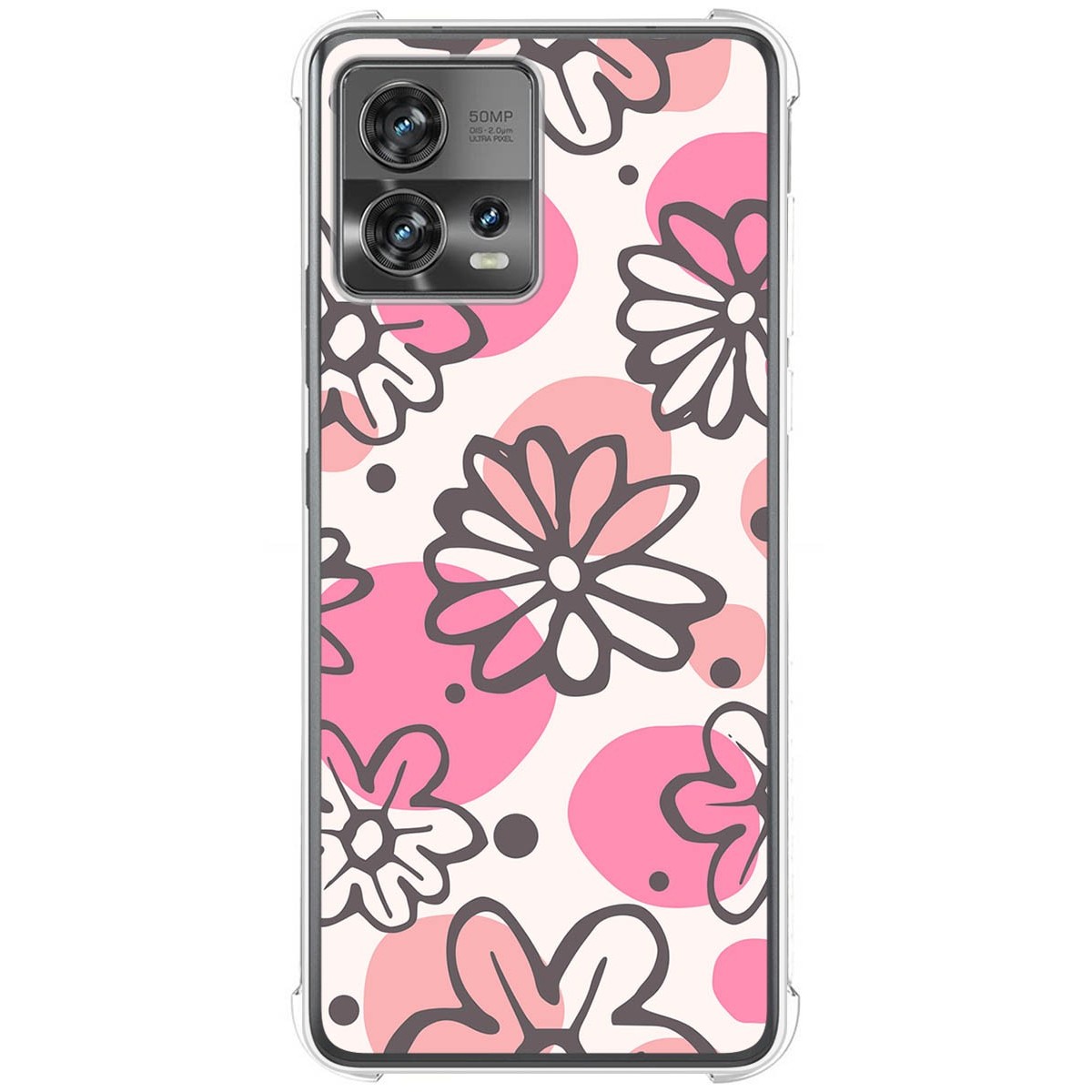Funda Silicona Antigolpes para Motorola Edge 30 Fusion 5G diseño Flores 09 Dibujos