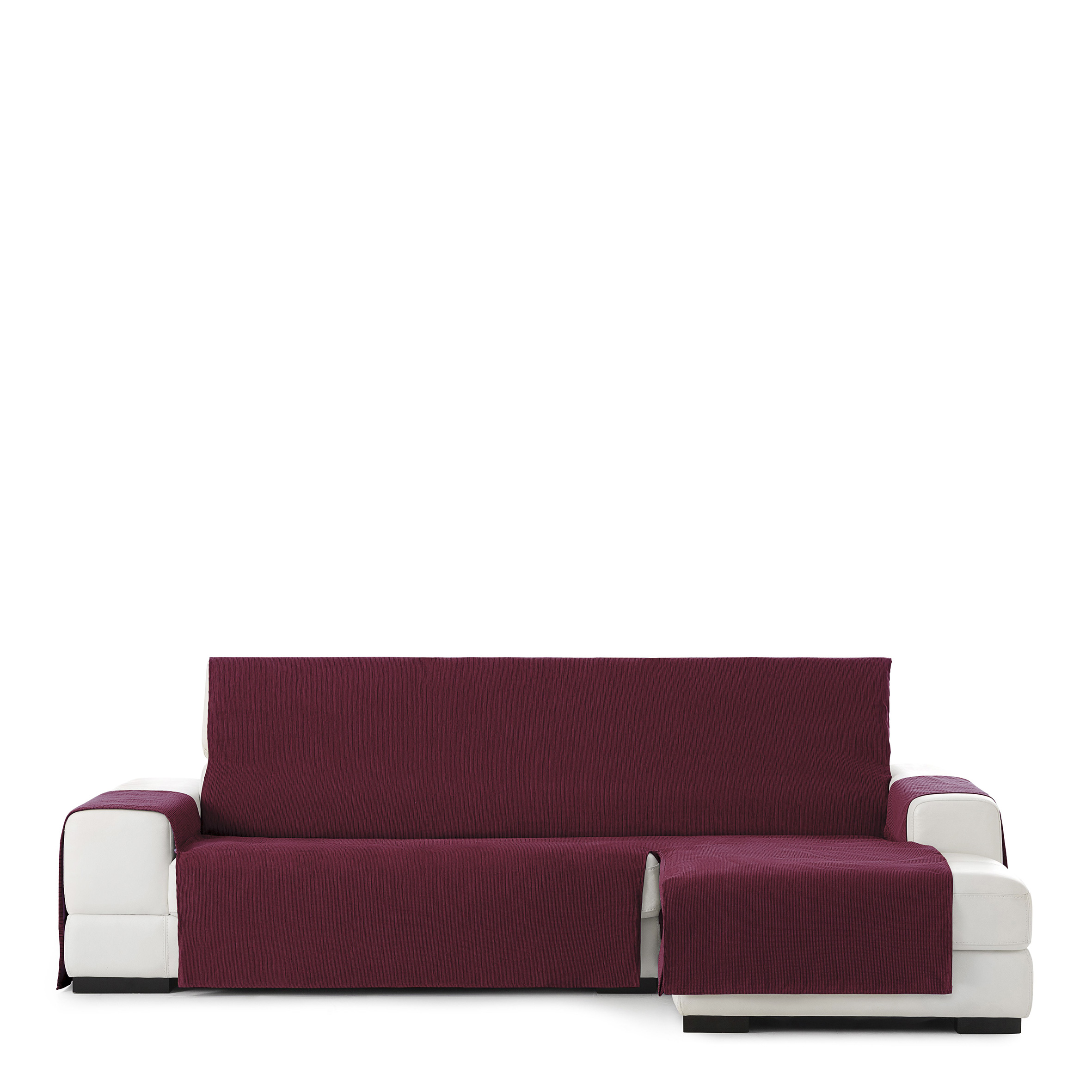 Funda de sofa chaisse longue m/3 mid derecha (Mirando de frente) c/8 extra, Tamaño extra derecha, 170x310x110cm, Fábricada en España