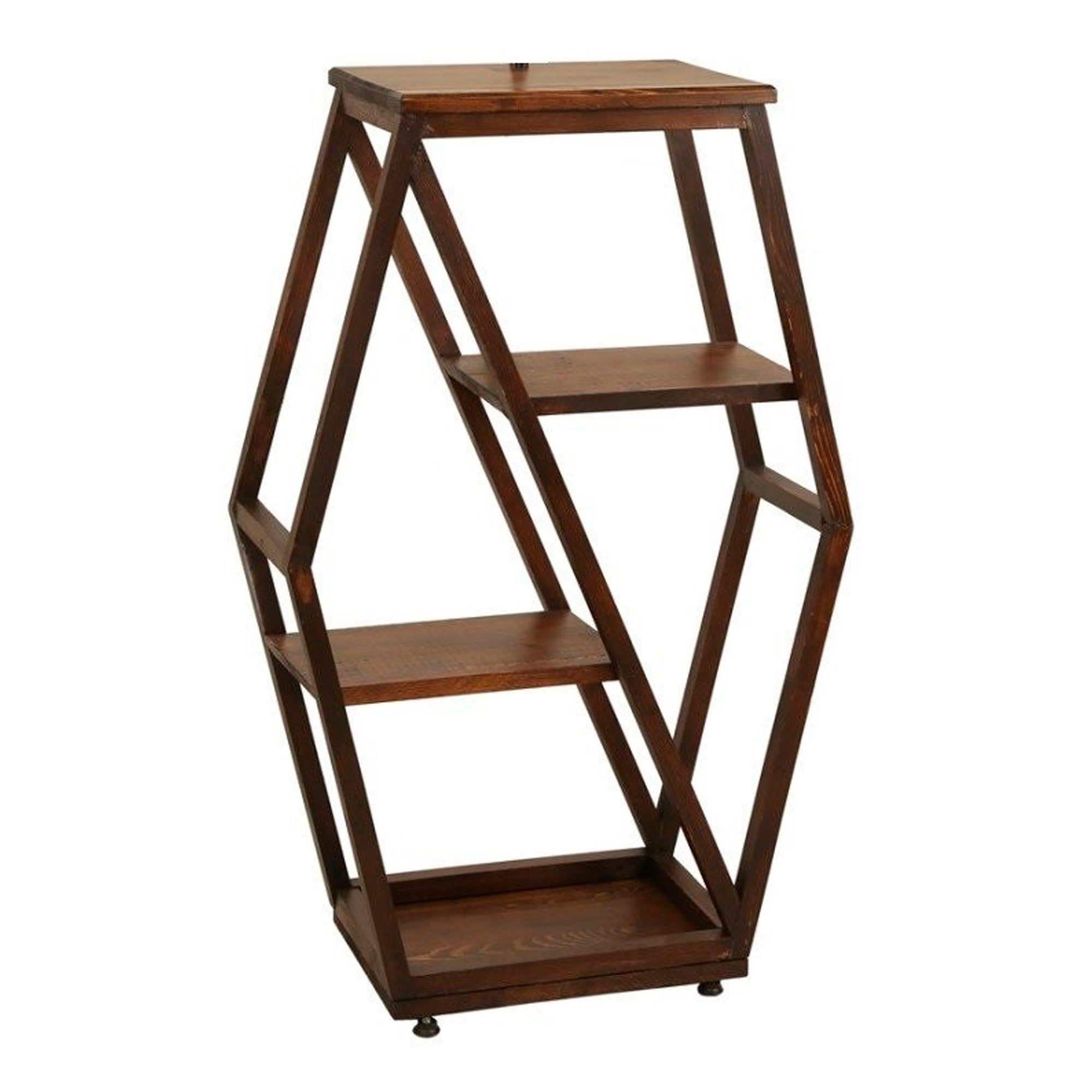 Mesa auxiliar, 100% MADERA DE HAYA, Color Nogal WELLHOME