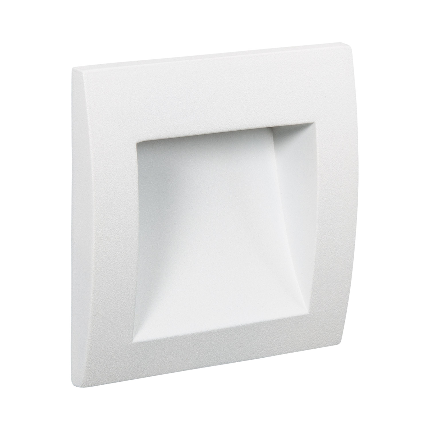 Ledkia Baliza Exterior LED 4W Empotrable Pared Cuadrado Blanco Leif 2700K Blanco Cálido