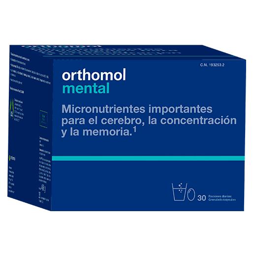 Orthomol Mental - Fórmula Diaria Completa para Mejorar la Salud Mental - 30 Sobres