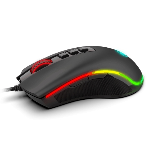 Redragon - cobra fps ratón gaming rgb negro