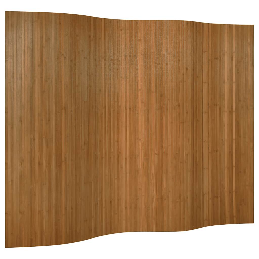 vidaXL Biombo divisor de bambú marrón ancho 250 cm alto 165 cm