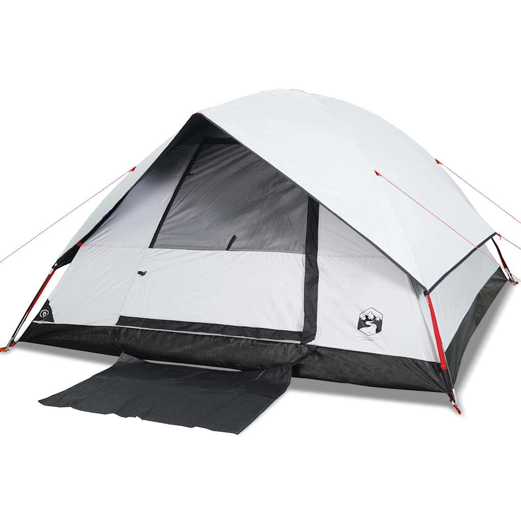 vidaXL Tienda familiar iglú 6 personas tela opaca impermeable blanca