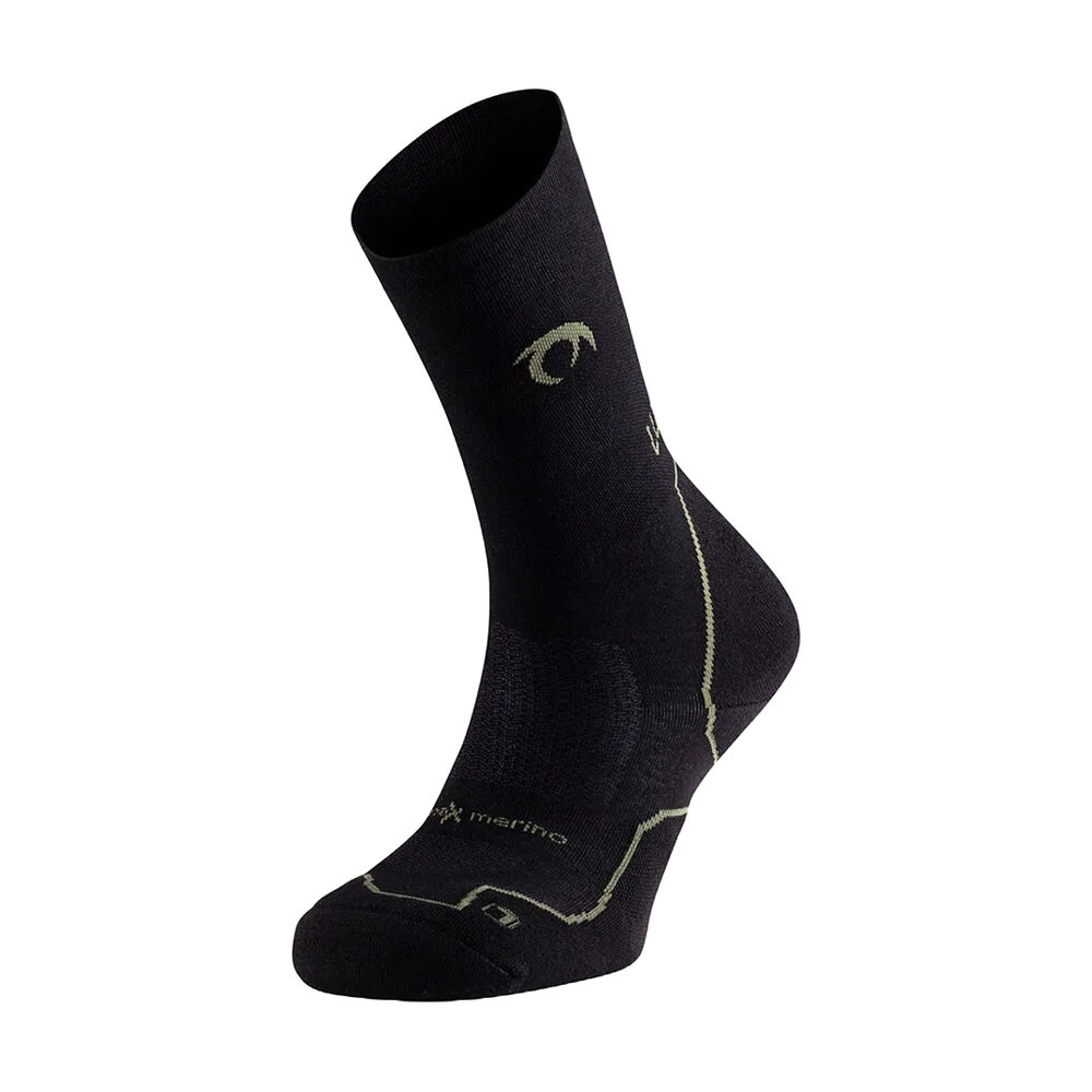 Calcetines Negros Lurbel Taiga Five Negro Sottobosco de Lana Merino