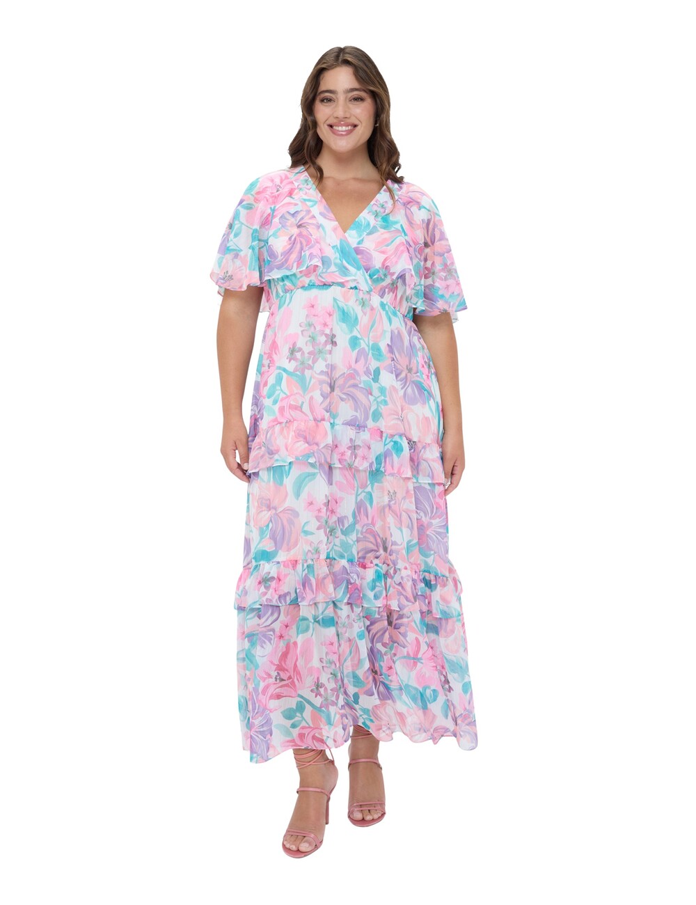 Fiorella Rubino - Vestido floral en georgette