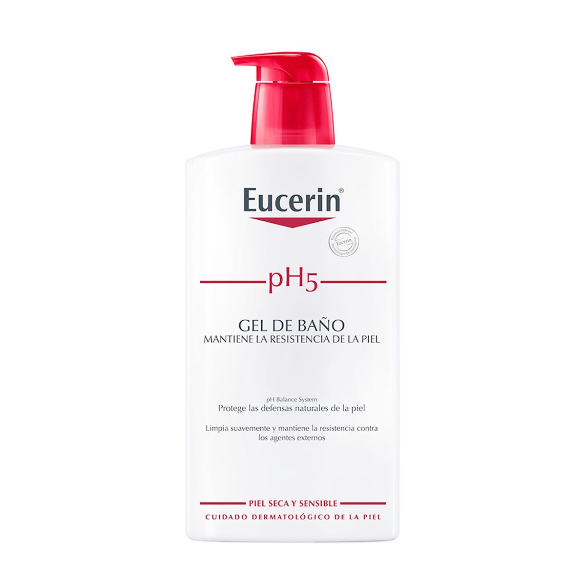 Eucerin gel de baño piel sensible ph-5 1 litro.
