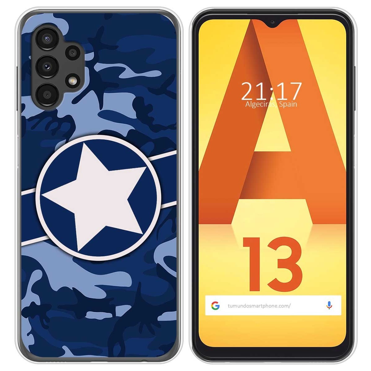 Funda Silicona para Samsung Galaxy A13 4G diseño Camuflaje 03 Dibujos