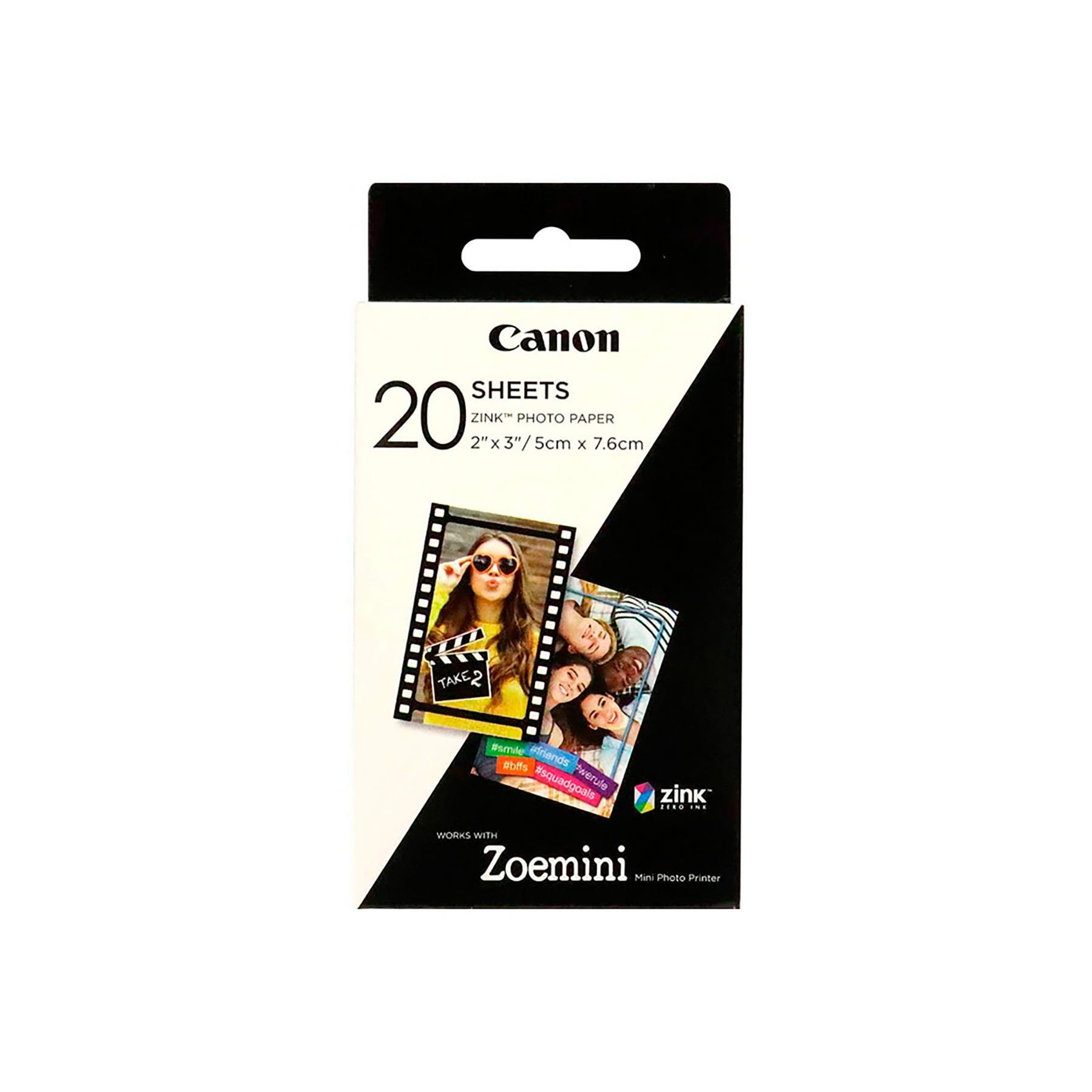 CANON ZP-2030 PAPEL FOTOGRÁFICO (20) IMPRESORA ZOEMINI 123