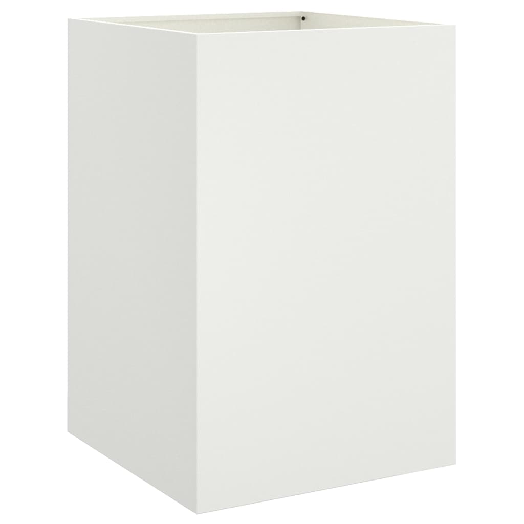 vidaXL Jardinera acero blanco 52x48x75 cm