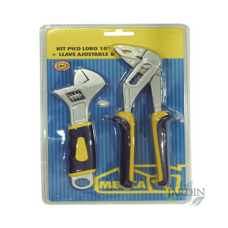 SUINGA Kit alicate pico loro y llave ajustable, kit alicates, herramientas manuales
