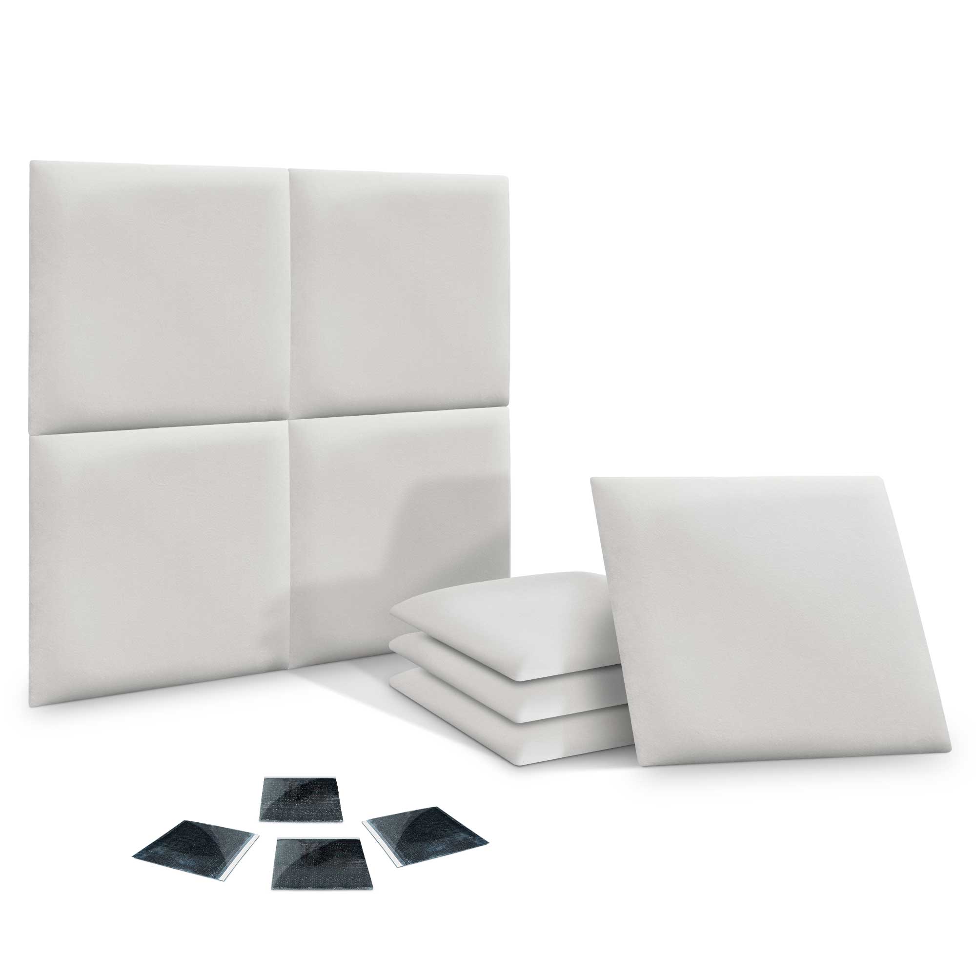 DHOME Juego de Paneles Tapizados de Terciopelo Premium Pack Autoadhesivos para Pared Acústicos Absorbentes Protección