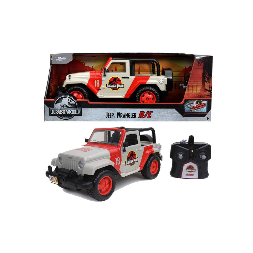 Coche radio control Jurassic Park Jeep Wrangler escala 1:16 (Jurassic world 253256000)