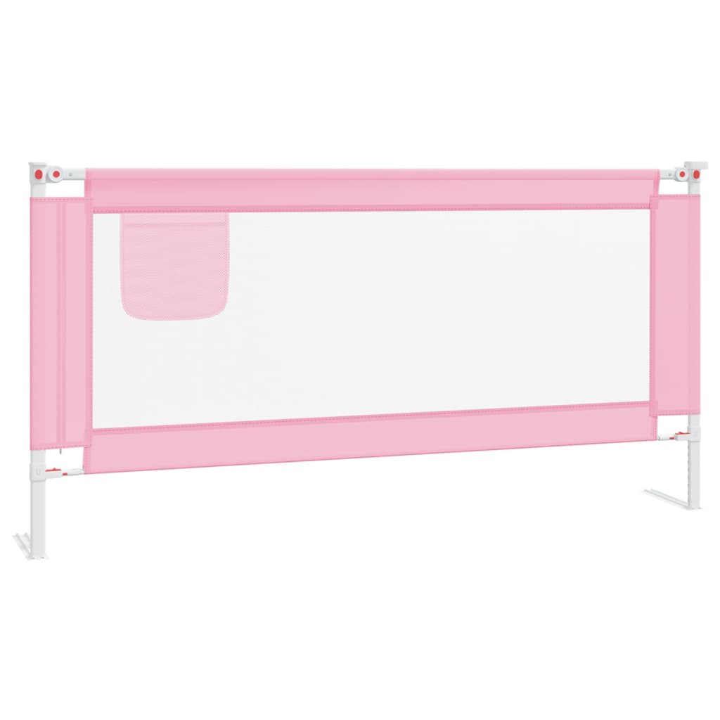 vidaXL Barandilla de Seguridad Cama de Niño Tela 180x25 cm Cuna Bebé Color Azul,  Gris oscuro,  Rosa y mas