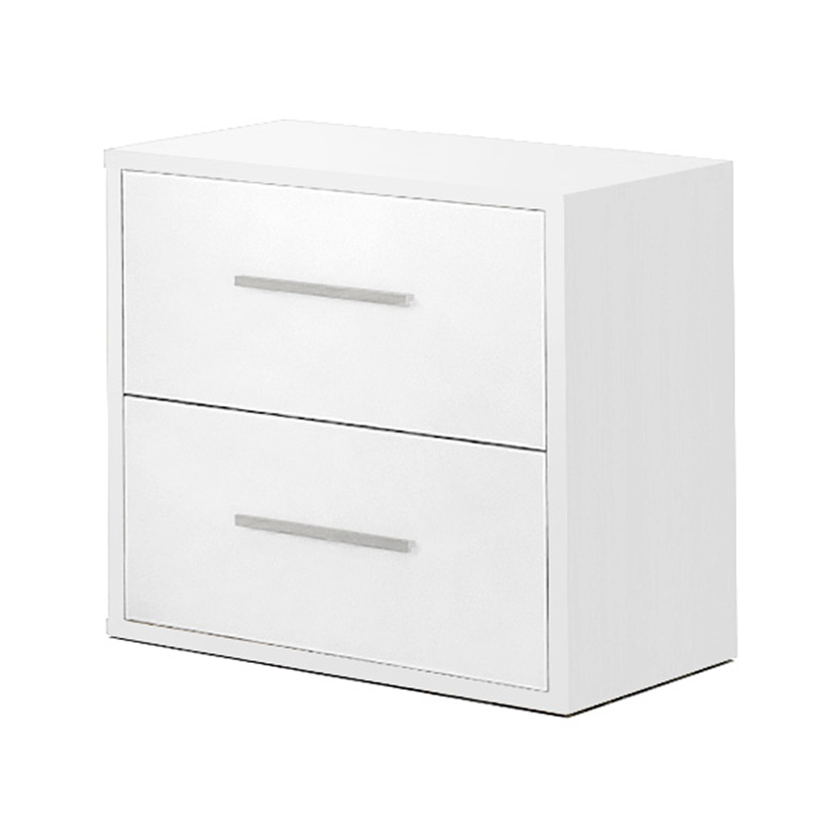 Mesita 2 Cajones - Venprodin - 42X40X28 Blanco