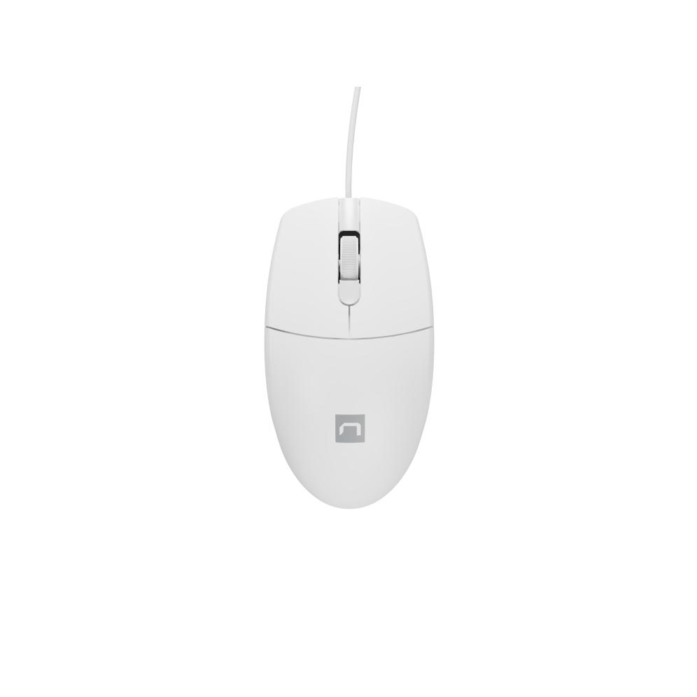 Ratón Natec Ruff 2 1000DPI Óptico Blanco - Precisión 1000DPI