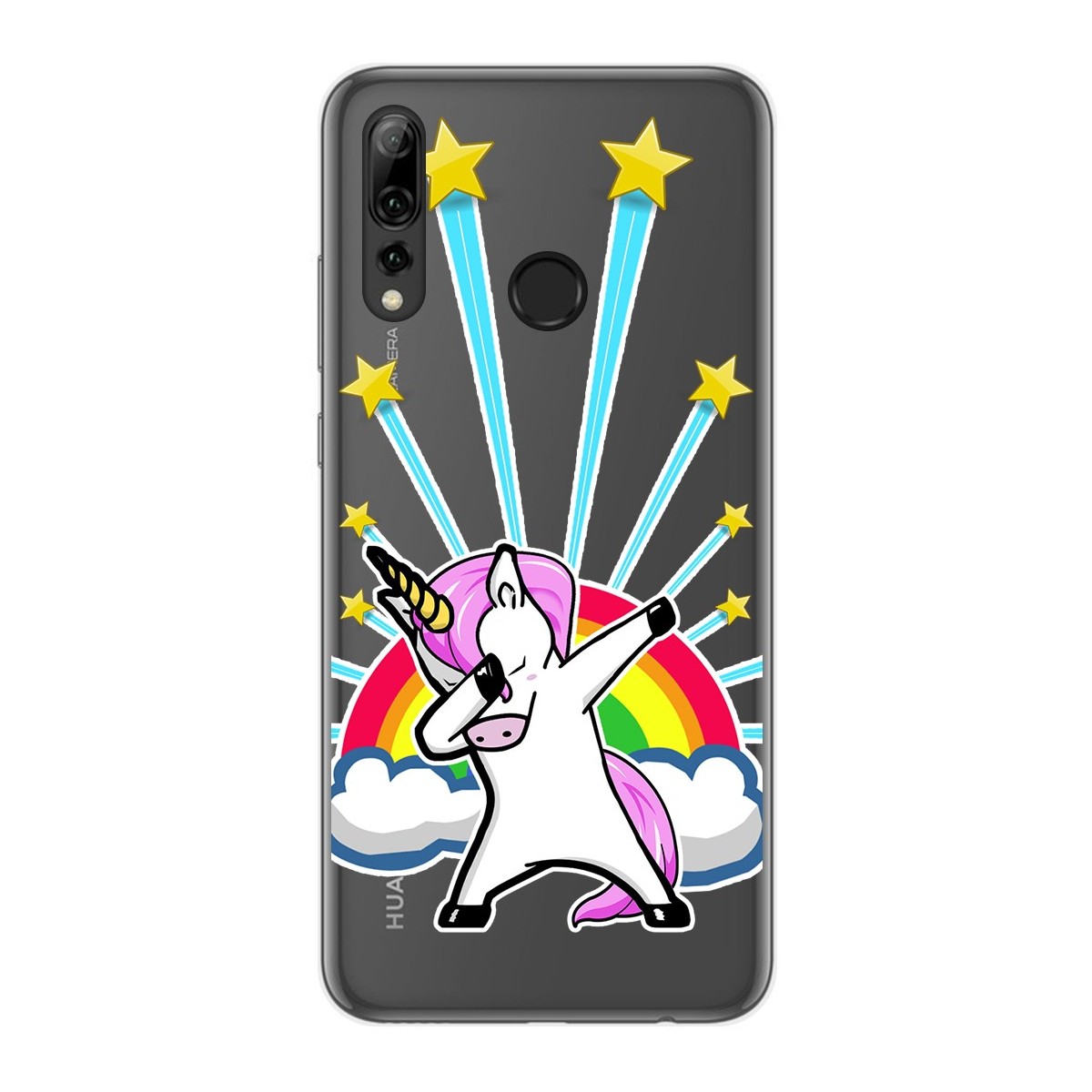 Tumundosmartphone Funda Gel Transparente para Huawei P Smart Plus 2019 diseño Unicornio Dibujos