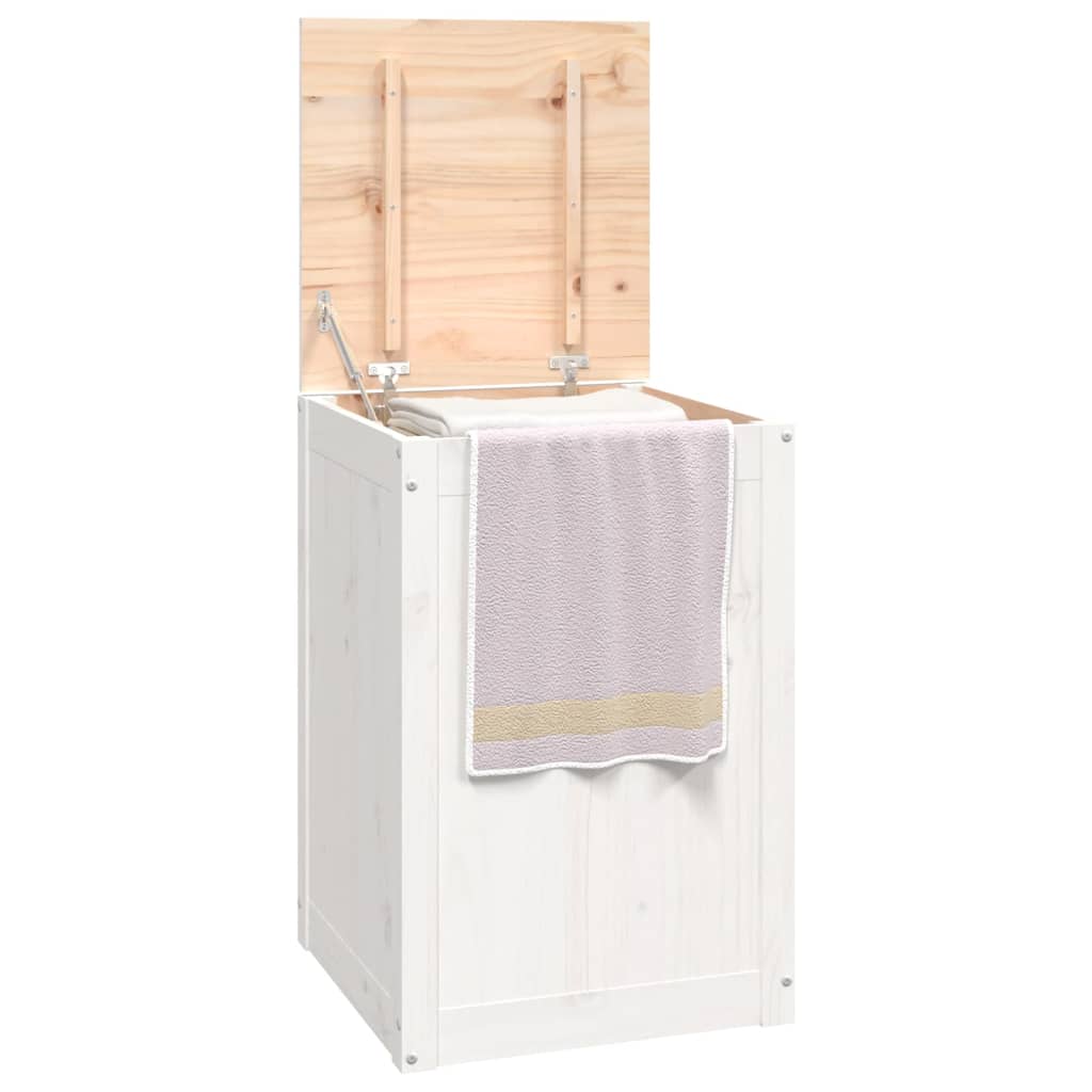 vidaXL Baúl para colada 44x44x66 cm Color Marrón miel,  Natural,  Blanco y mas
