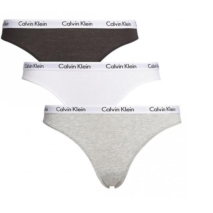 Calvin Klein - Pack de 3 Braguitas Calvin Klein de Algodón Elástico / QD3588E BIKINI 3PK