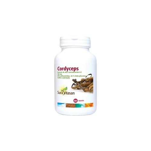 Sura Vitasan Cordyceps 60 Cap 500Mg - Extracto Ophiocordyceps Sinensis - Polisacáridos 8:1 - Salud de la Mujer