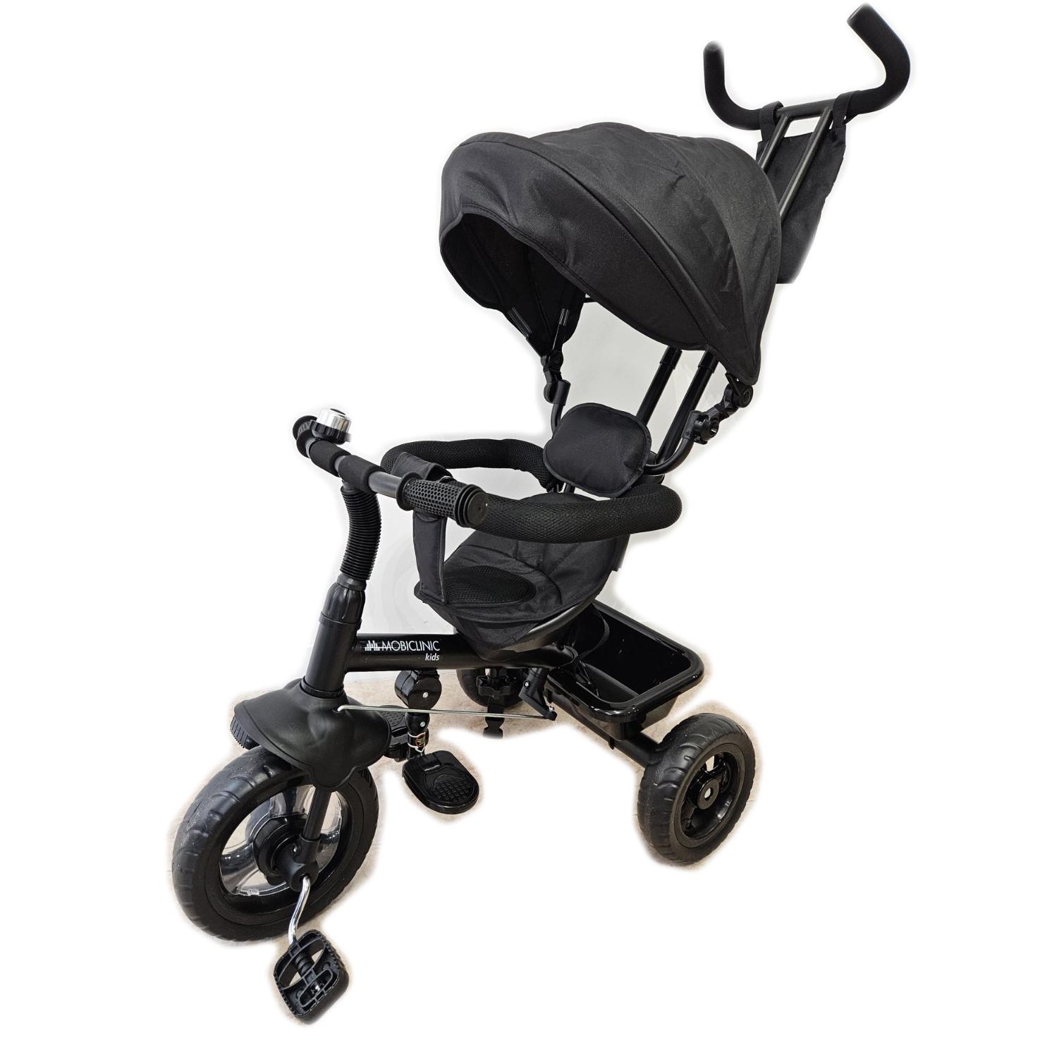 Sistema de Viaje para Bebé 3 en 1 LULU Mobiclinic Negro con Asiento Giratorio 360°, Capota, Cinturón de Seguridad