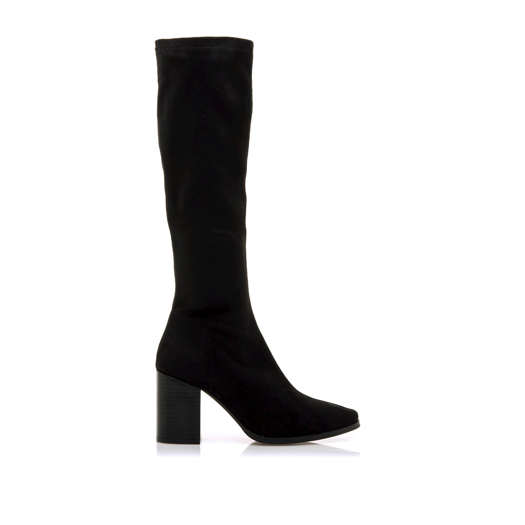 Mustang-MTNG botas de tacón mujer rose negro con cierre cremallera y tipo de puntera redonda