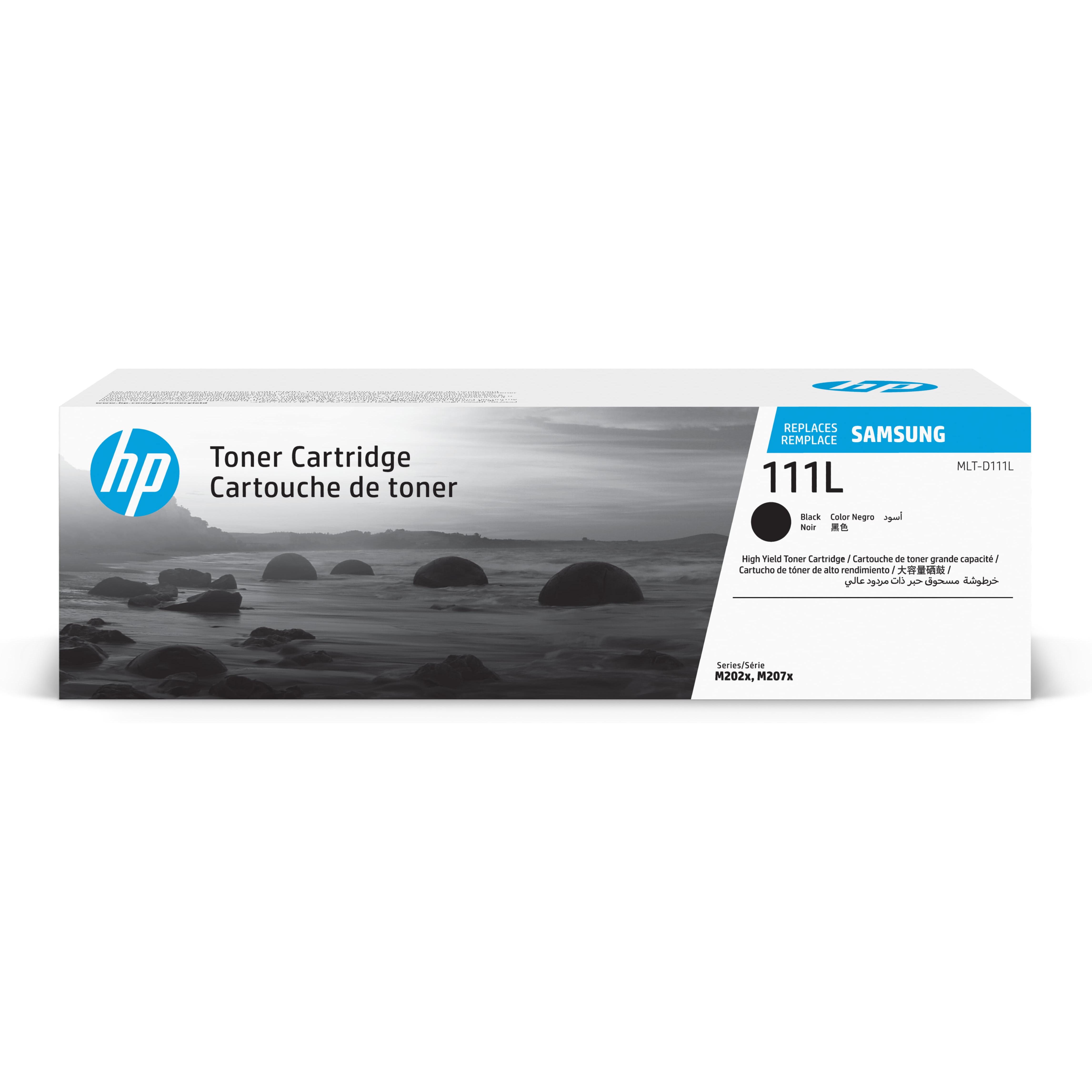 HP Samsung MLT-D111L High Yield Black Toner Cartridge, Tóner de láser, 1800 páginas, Negro, 1 pieza(