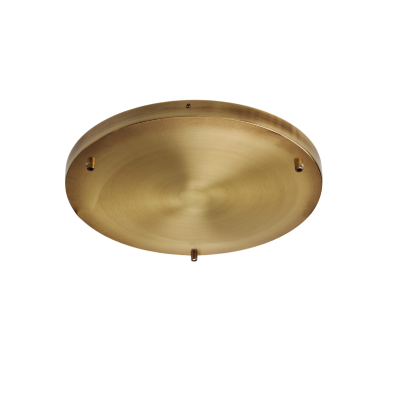 Roseta Roseta multicable en hierro bronceado d. 40 con 3 agujeros H.3 Ø40 BL290-PL3-DM40-BRZ - Bonetti Illumina