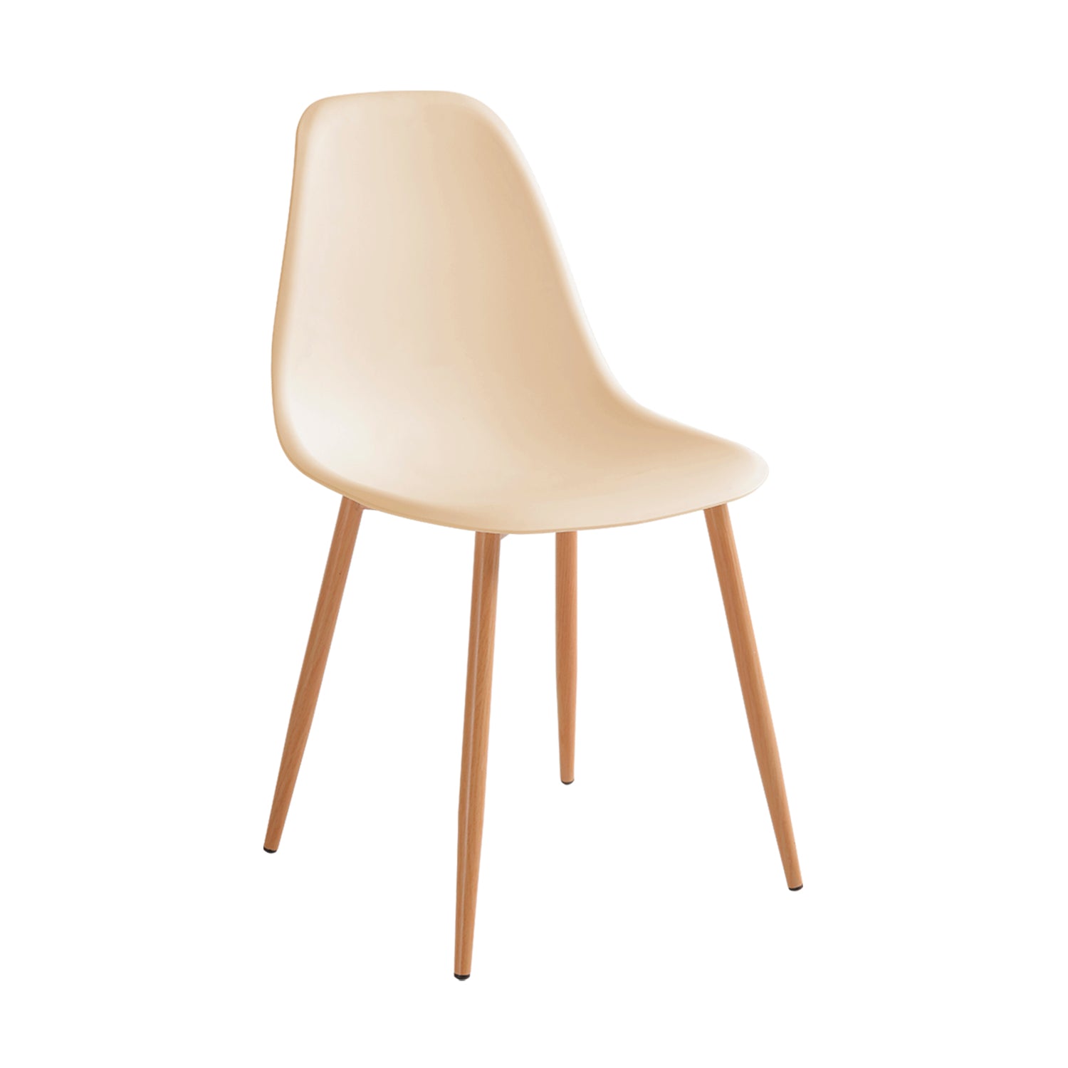Set de 4 sillas de comedor lena  beige para hogar moderno mueble de almacenaje  - Homekit