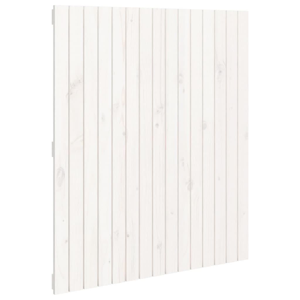 vidaXL Cabecero de cama de pared madera maciza de pino 95,5x3x110 cm