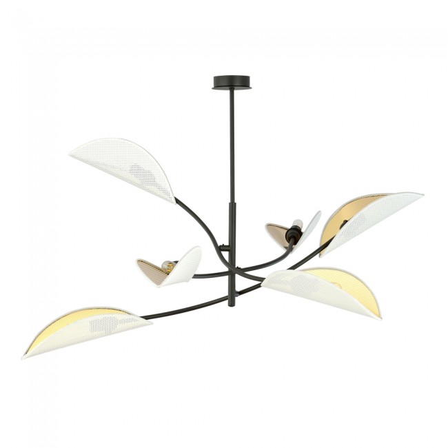 Wonderlamp Lámpara de araña Flik Blanco (6 luces)