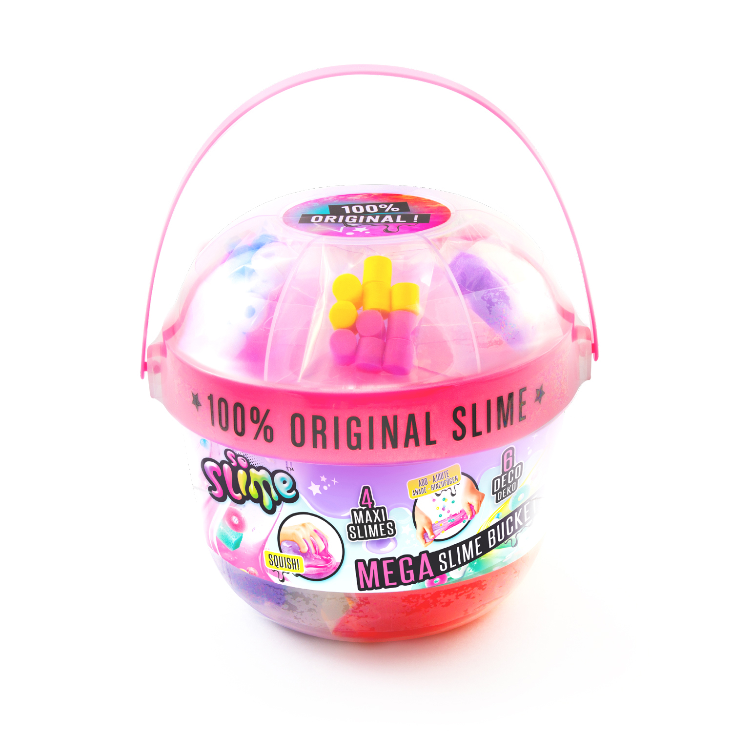 Slime Super Bucket With 6 Decorations Sdo. - So slime - Canal Toys - SSC394