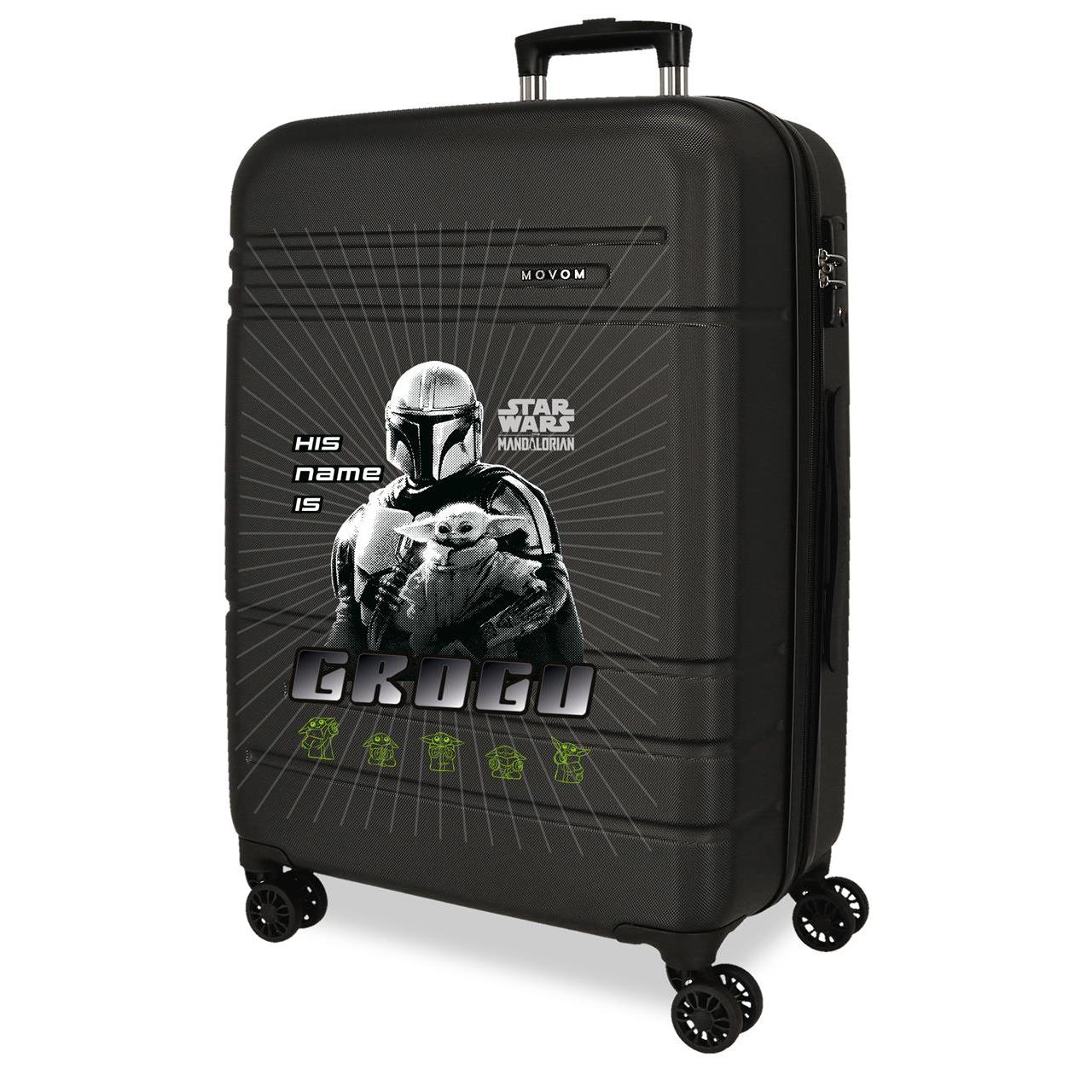 Maleta mediana Star wars His name is grogu negro 68x48x27cm