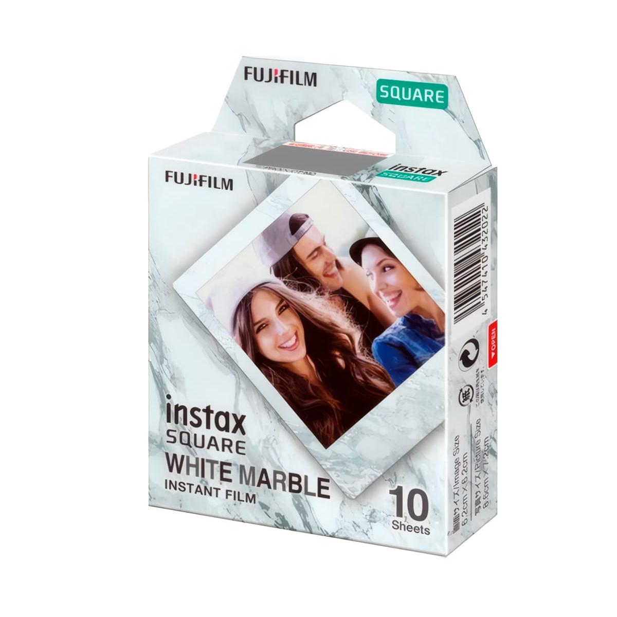 FUJIFILM Instax Square White Marble / Película fotográfica instantánea